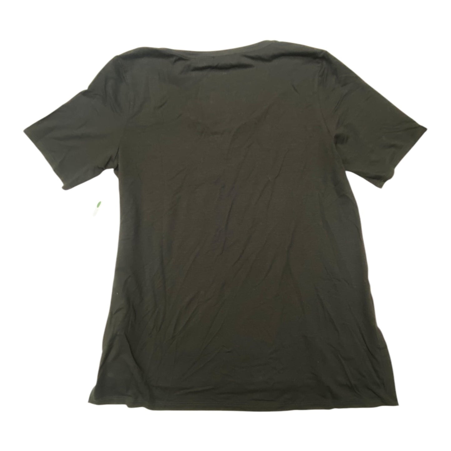 Top Short Sleeve Designer By Eileen Fisher In Black, Size: Xs