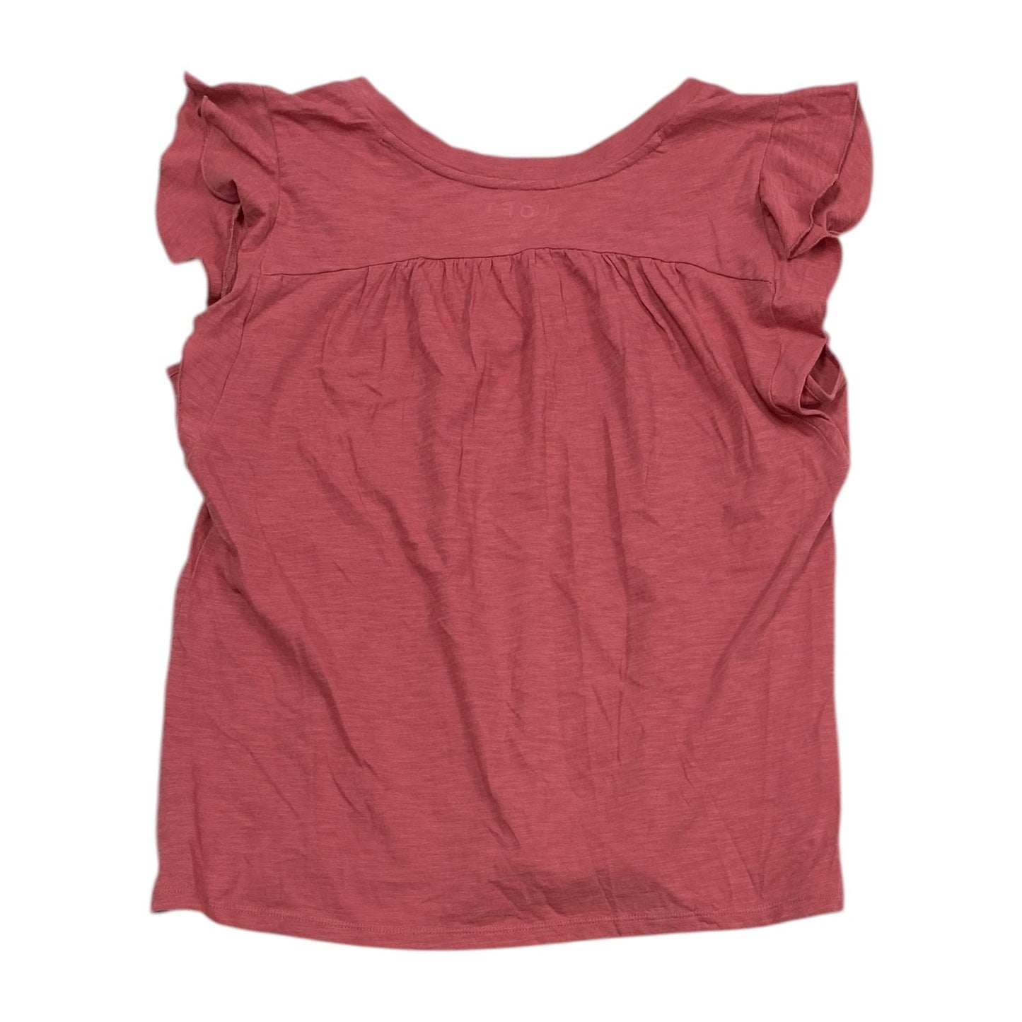 Top Short Sleeve By Loft In Pink, Size: M