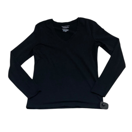 Top Long Sleeve By Saks Fifth Avenue In Black, Size: S