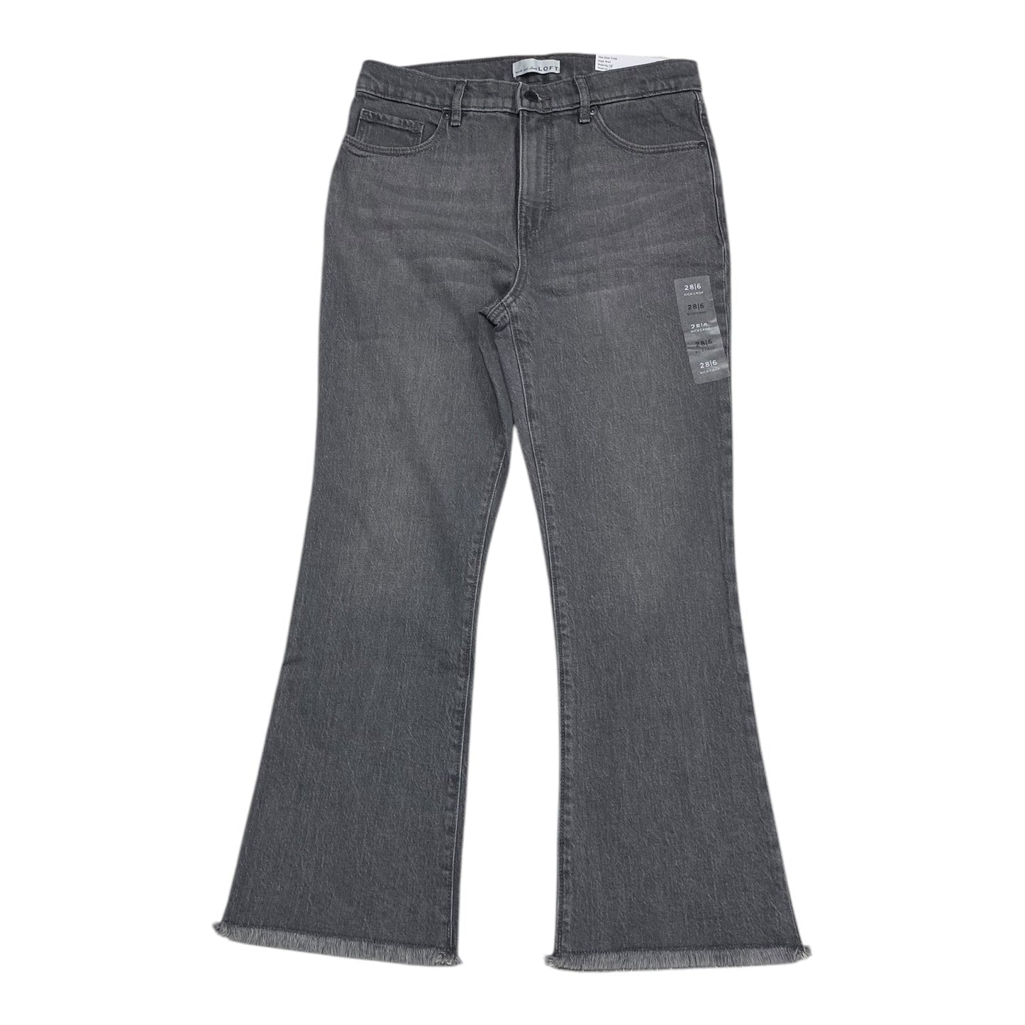 Jeans Cropped By Loft In Grey Denim, Size: 6