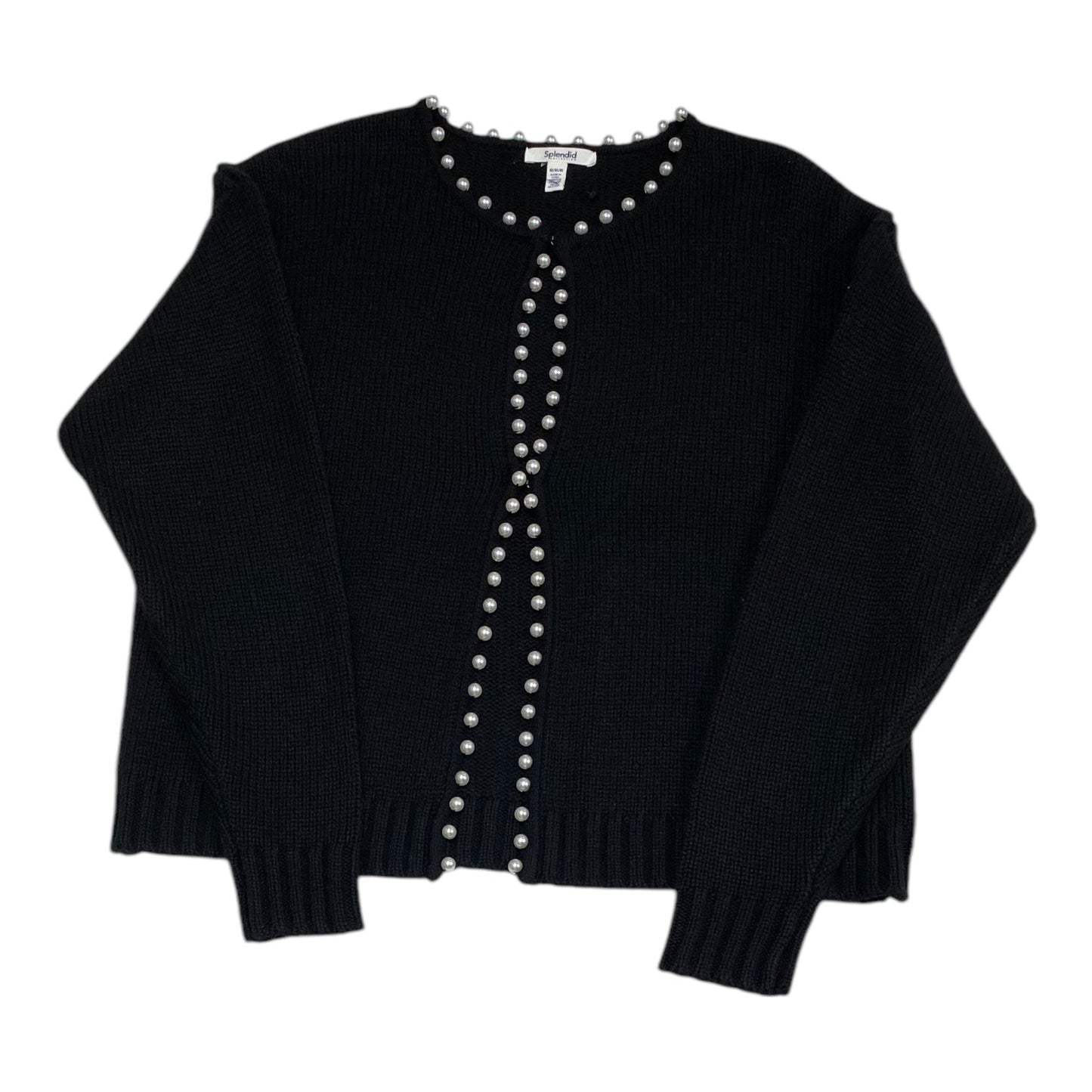 Sweater Cardigan By Splendid In Black, Size: M