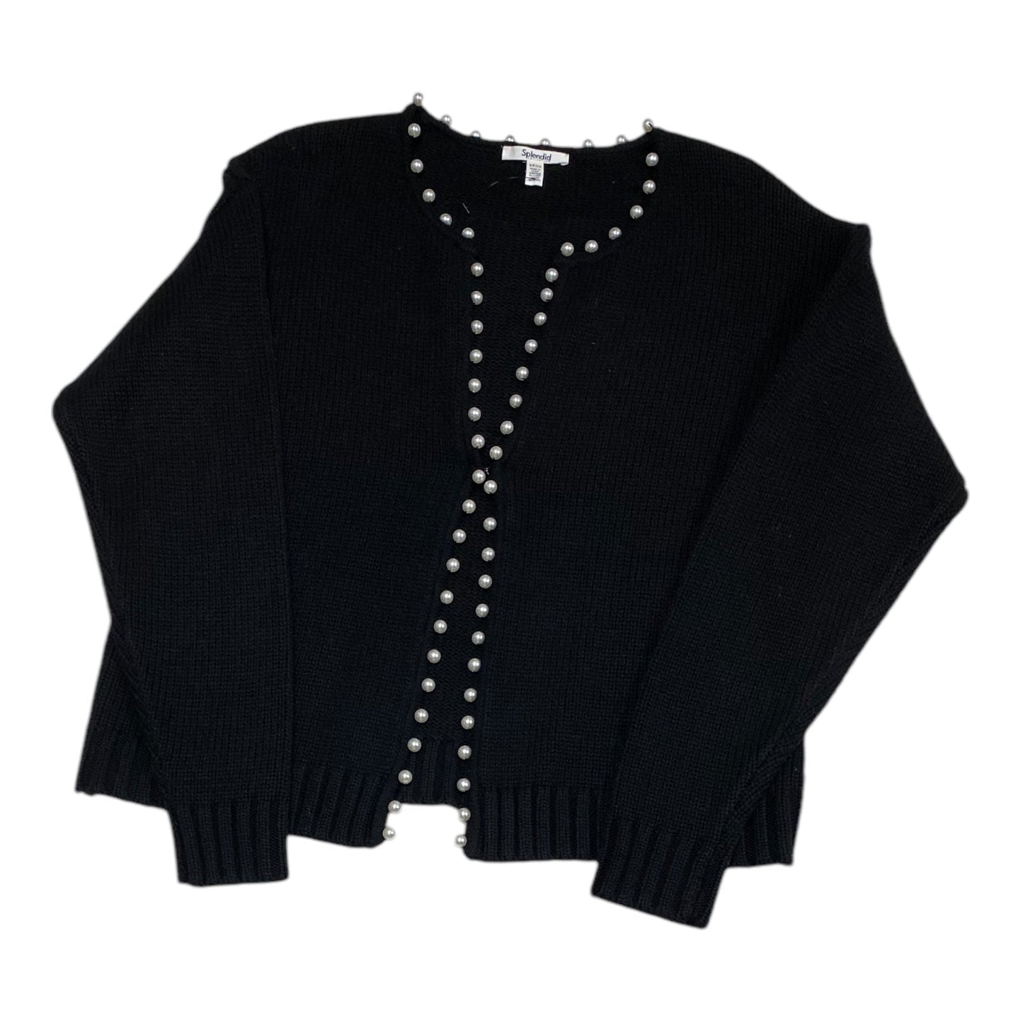 Sweater Cardigan By Splendid In Black, Size: S