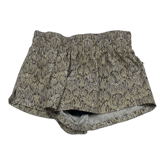 Snakeskin Print Athletic Shorts Varley, Size S