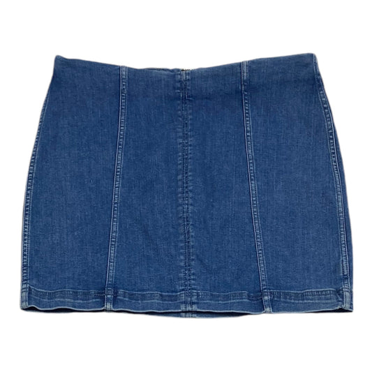 Skirt Mini & Short By Free People In Blue Denim, Size: 12