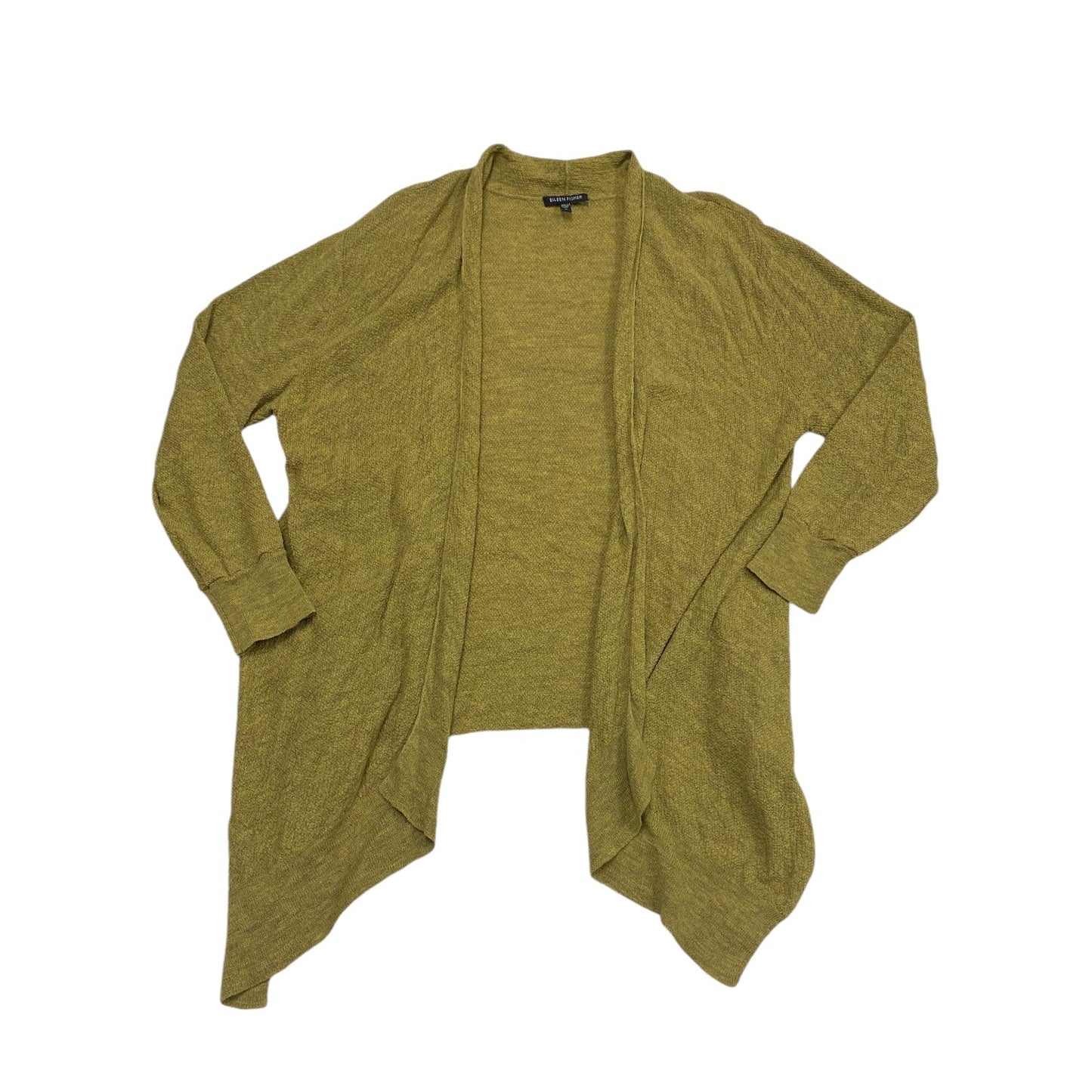 Cardigan Designer By Eileen Fisher In Green, Size: Xl