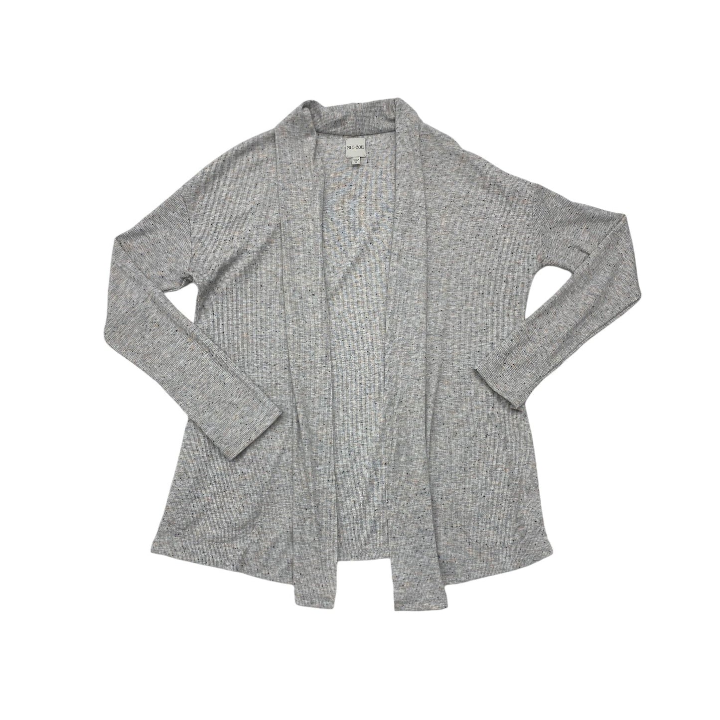 Sweater Cardigan By Nic + Zoe In Grey, Size: M