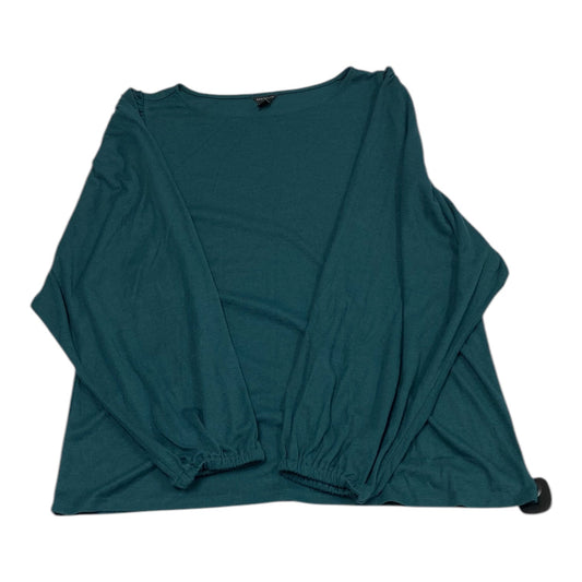 Top Long Sleeve By Ann Taylor In Green, Size: 1x