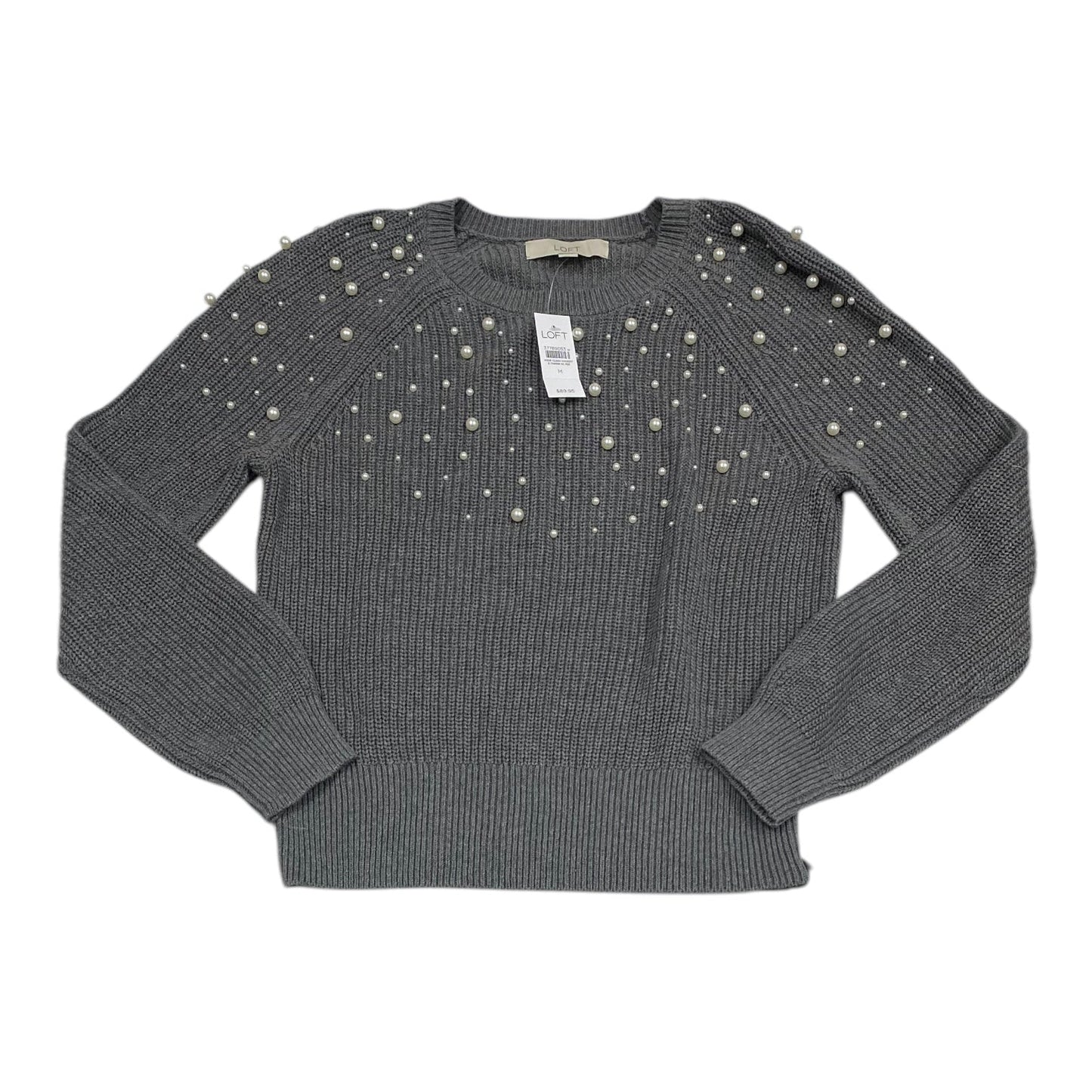 Sweater By Loft In Grey, Size: M