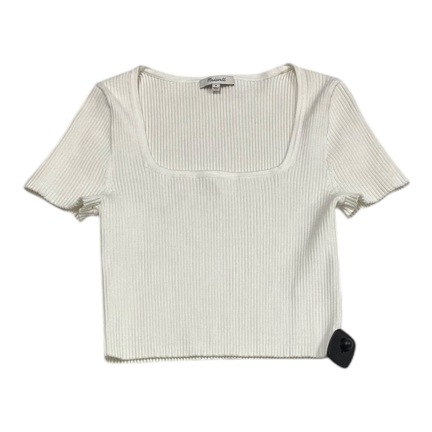 Top Short Sleeve By Madewell In White, Size: M