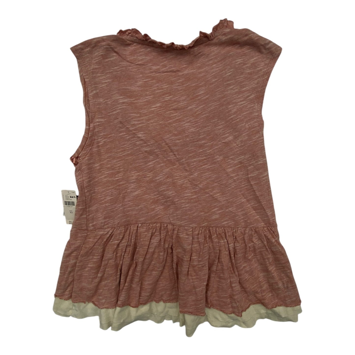 Top Sleeveless By Pilcro In Cream & Pink, Size: Xs