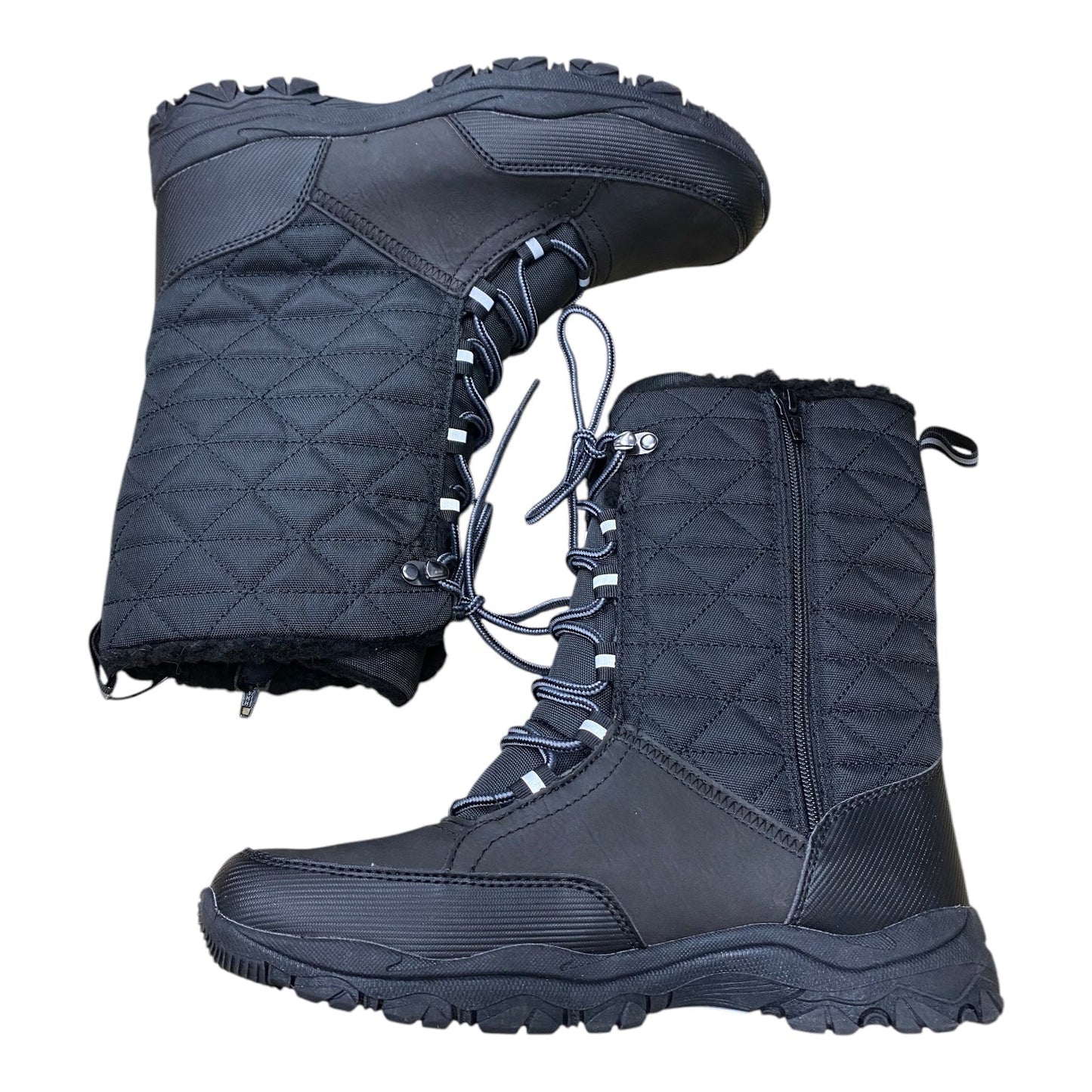 Boots Snow By Lands End In Black, Size: 9