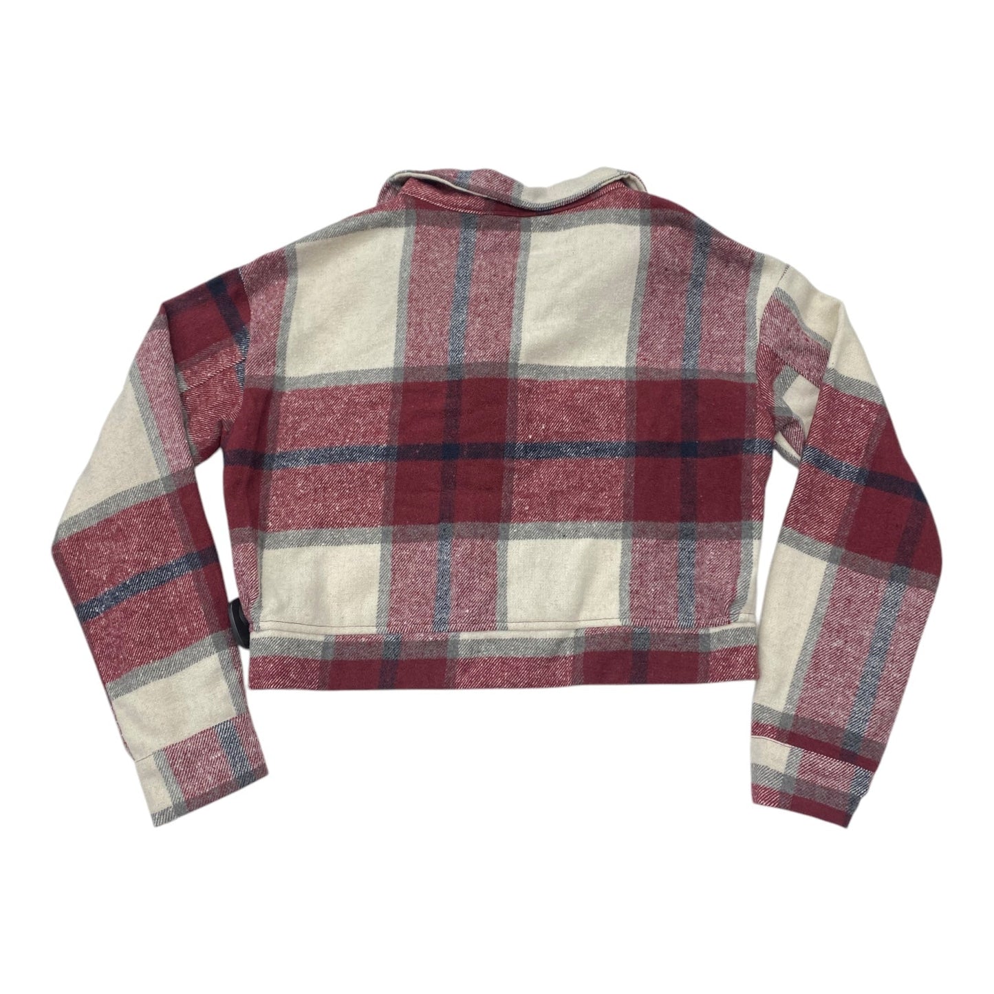 Jacket Shirt By Cmc In Plaid Pattern, Size: S