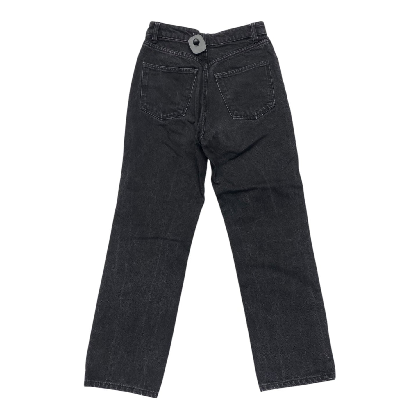 Jeans Straight By Zara In Black Denim, Size: 2