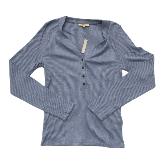 Top Long Sleeve By Madewell In Blue, Size: M