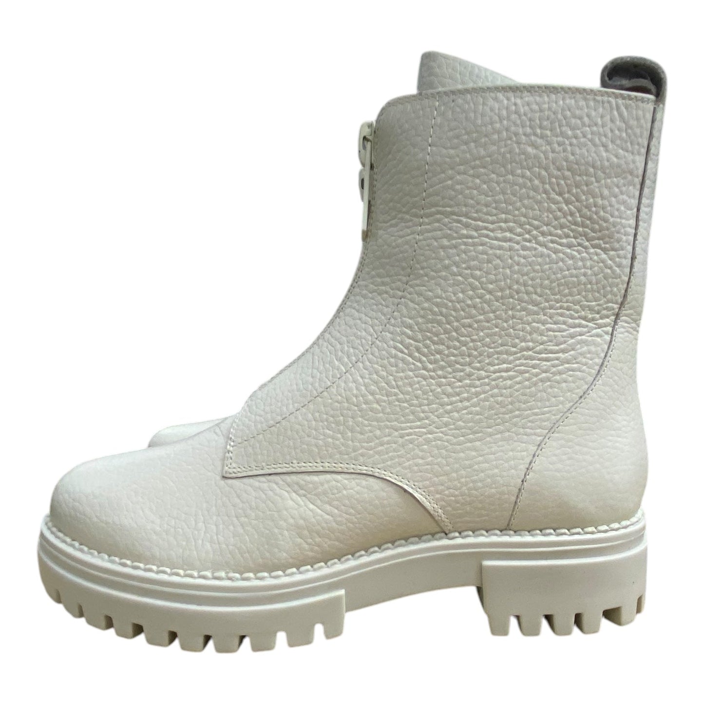 Boots Combat By DANG SHOES- ALEXIS BOOT In Cream, Size: 10