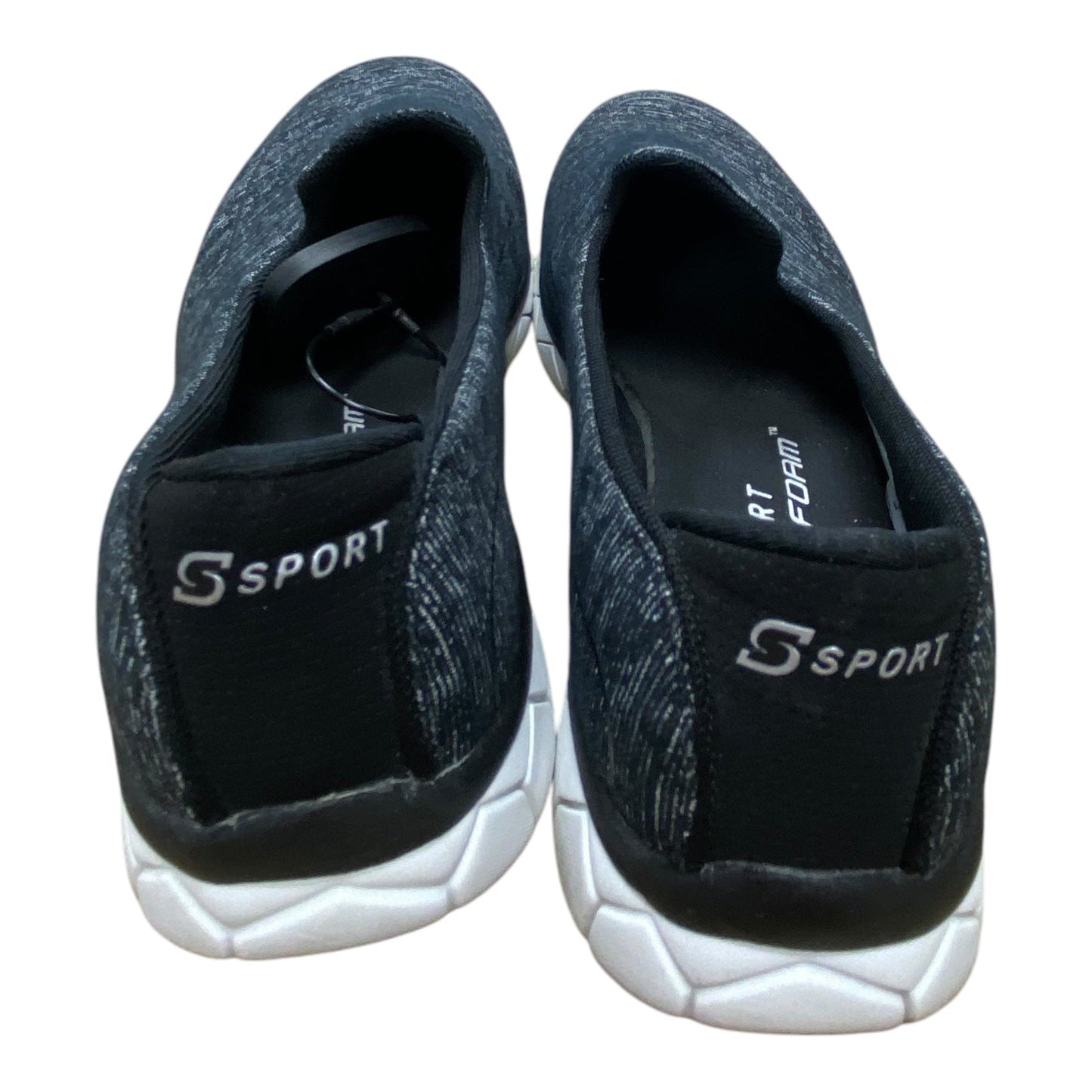 Shoes Flats By Skechers In Black & Grey, Size: 8