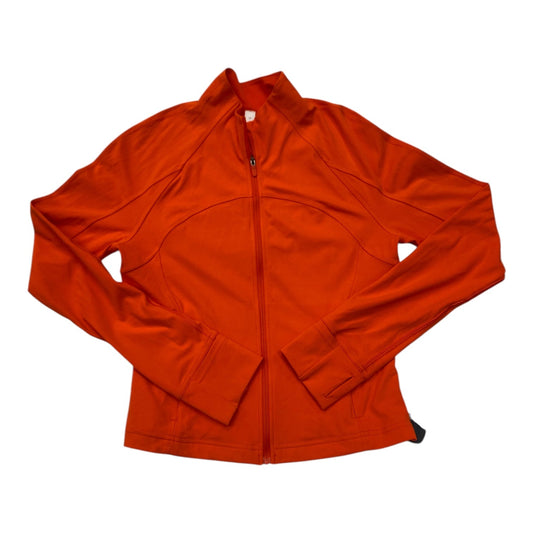 Athletic Jacket By Lululemon In Orange, Size: M