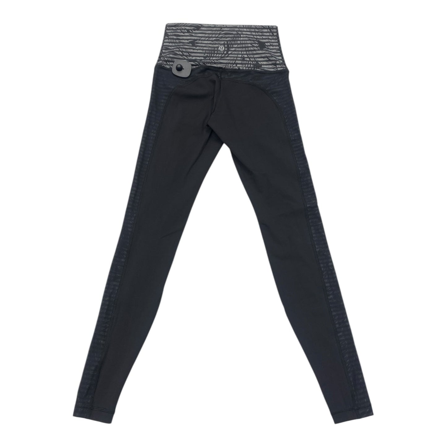 Athletic Leggings By Lululemon In Black & Grey, Size: S