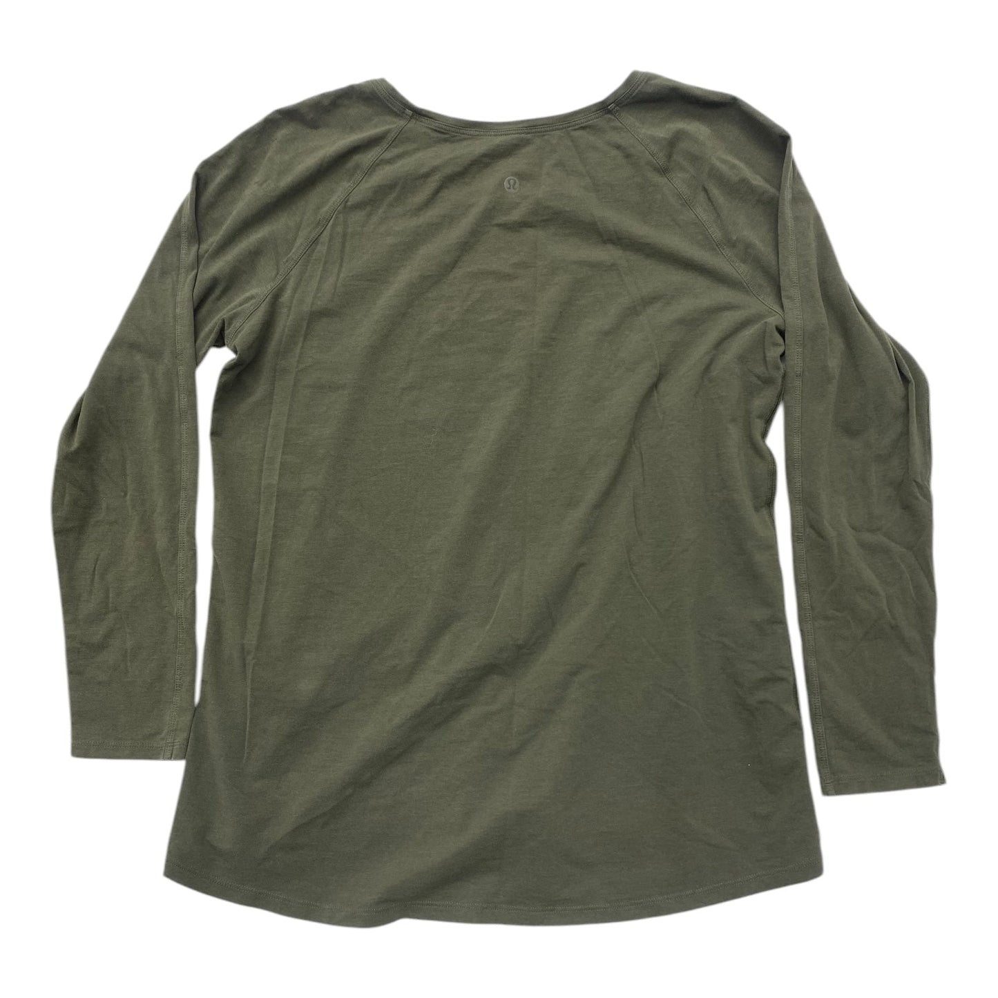 Athletic Top Long Sleeve Crewneck By Lululemon In Green, Size: L