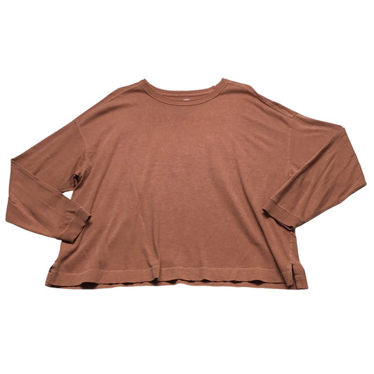 Top Long Sleeve Basic By Old Navy In Orange, Size: Xl