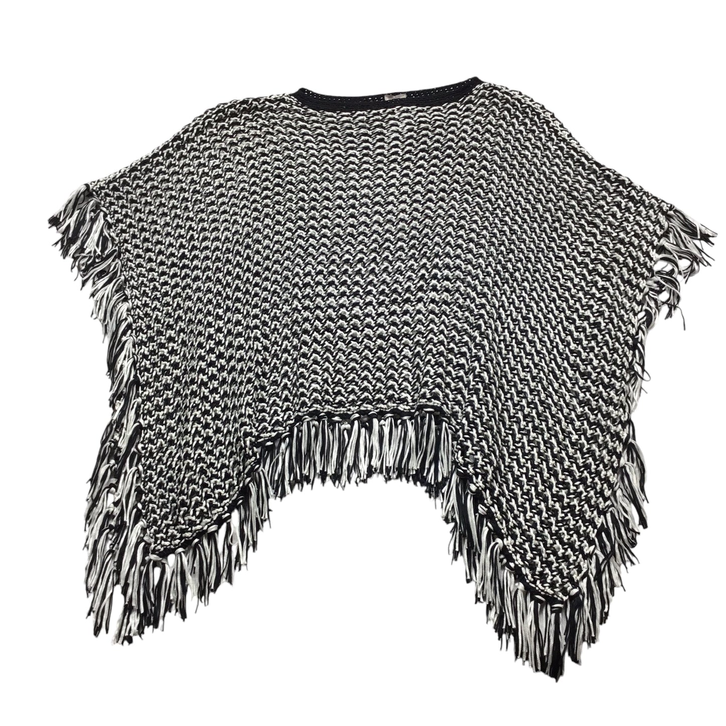 Shawl By Chicos In Black & White, Size: S