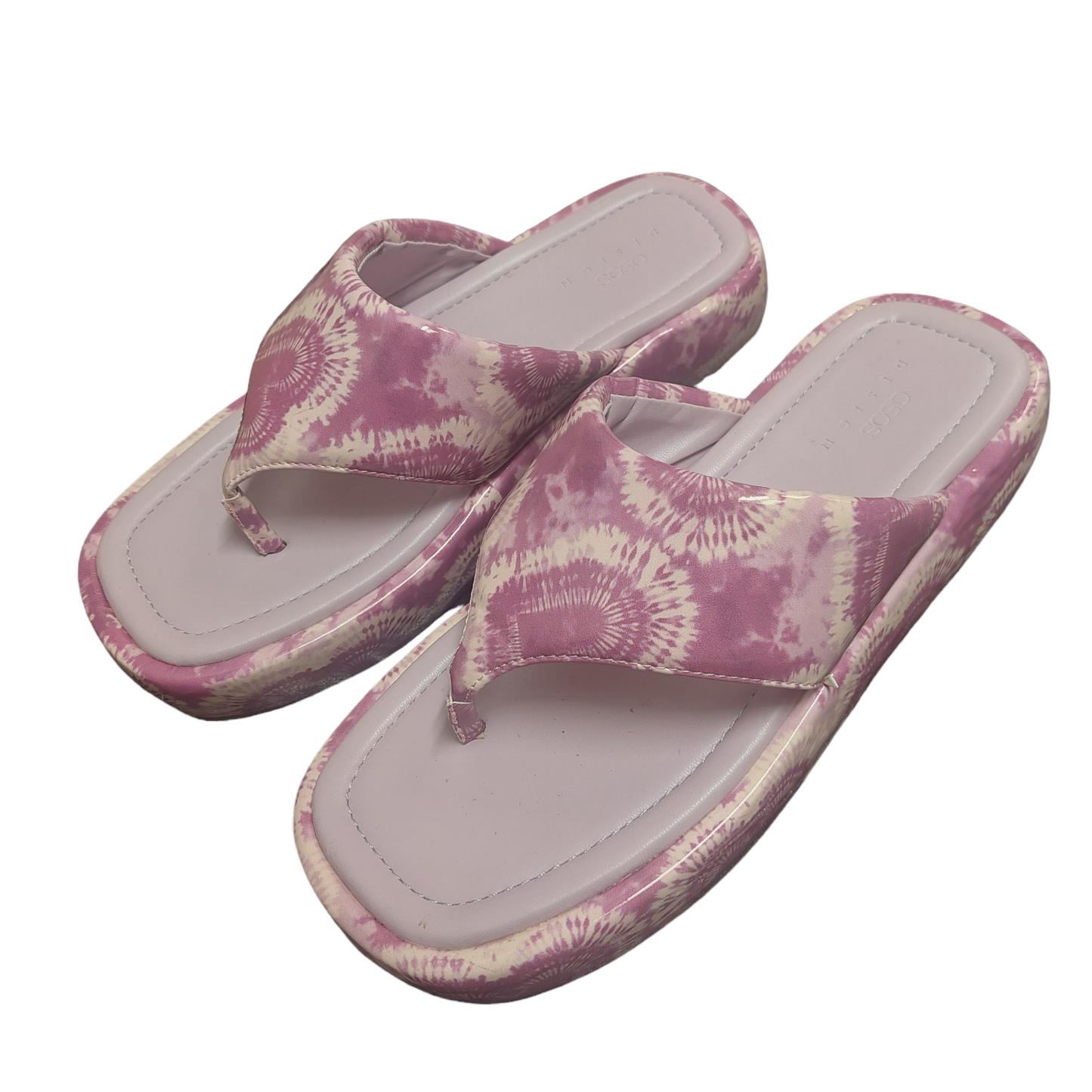 Mauve Sandals Flip Flops Asos, Size 5