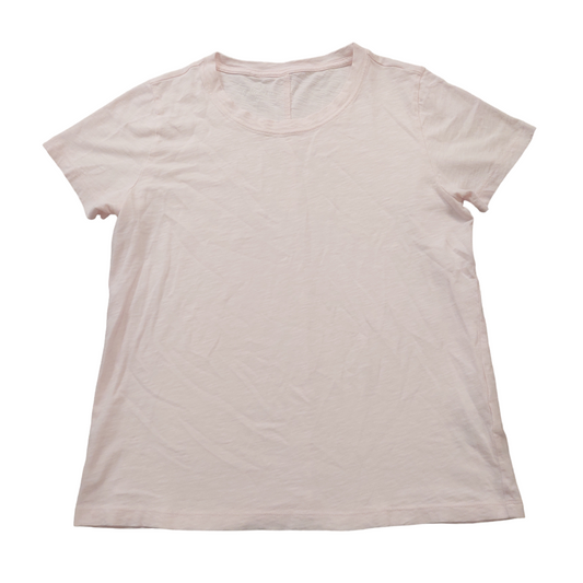 Pink Top Short Sleeve Basic J. Crew, Size M