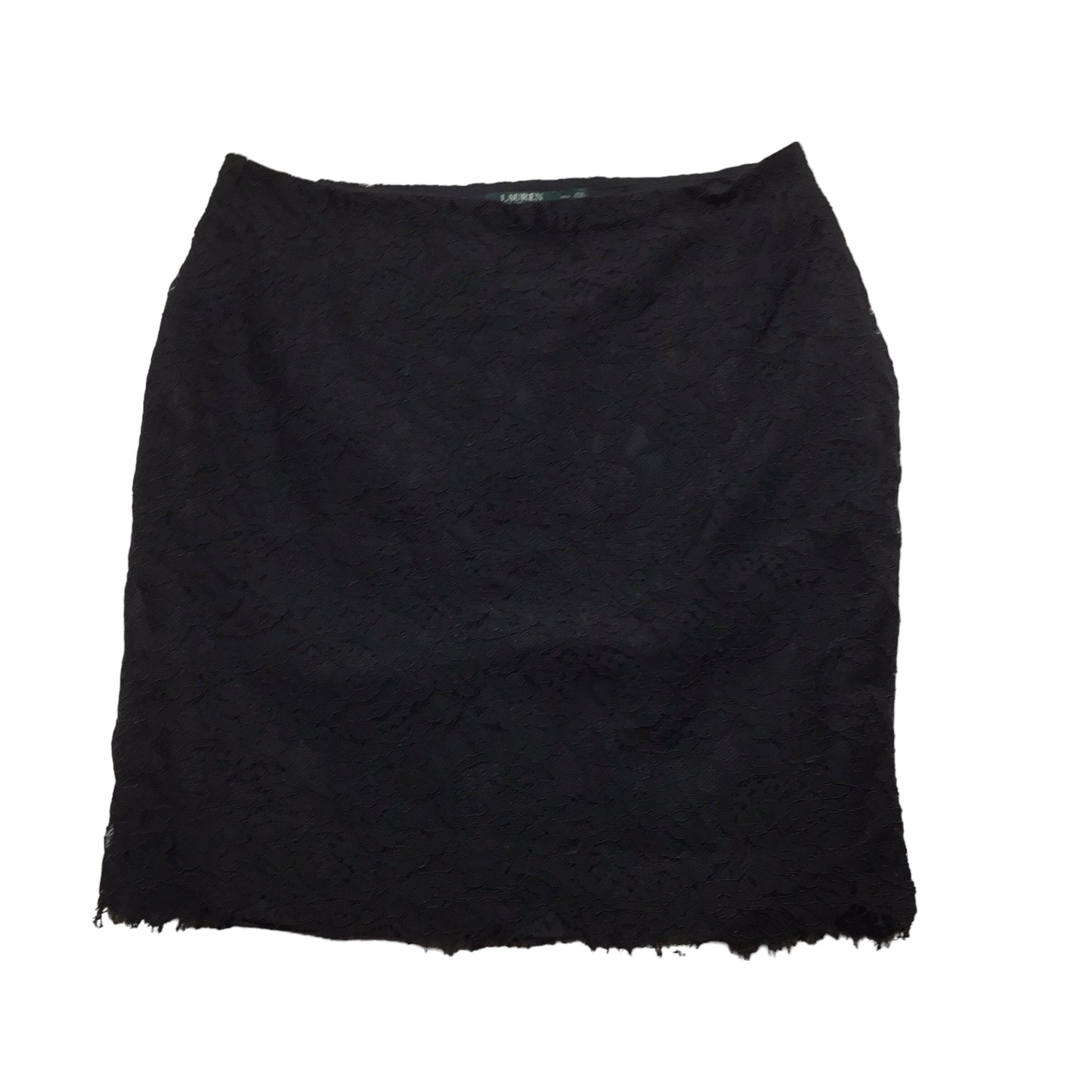 Black Skirt Midi Ralph Lauren, Size 16