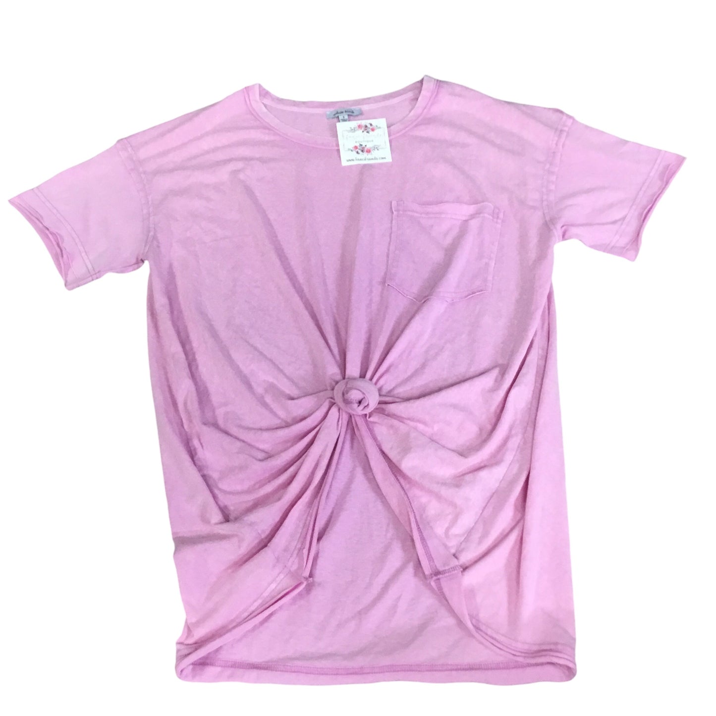 Top Short Sleeve By White Birch In Pink, Size: S