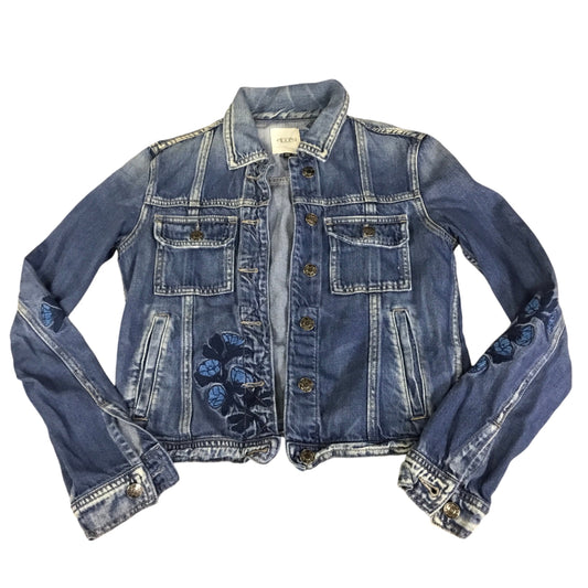 Jacket Denim By Clothes Mentor In Blue Denim, Size: Xs