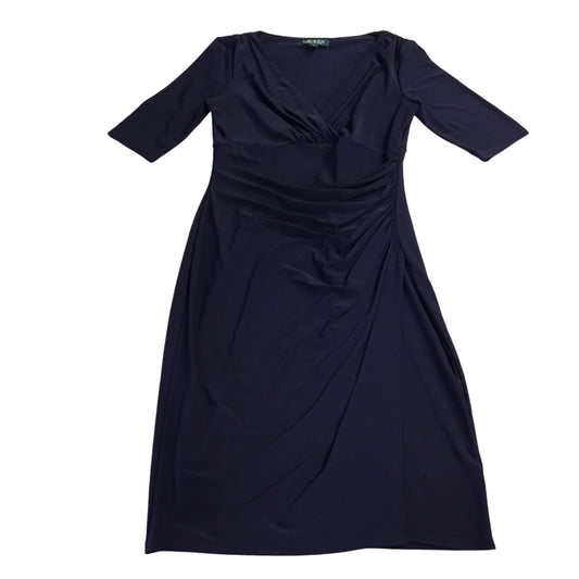 Dress Casual Midi By Ralph Lauren In Blue, Size: 6