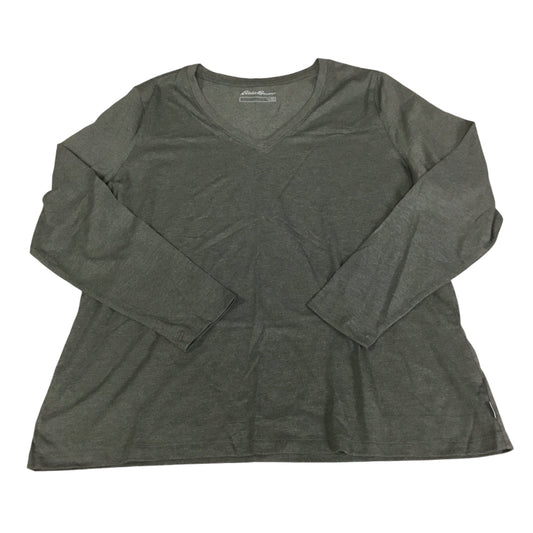 Top Long Sleeve By Eddie Bauer In Green, Size: 2x