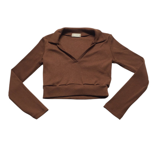 Top Long Sleeve By Altard State In Brown, Size: Xs