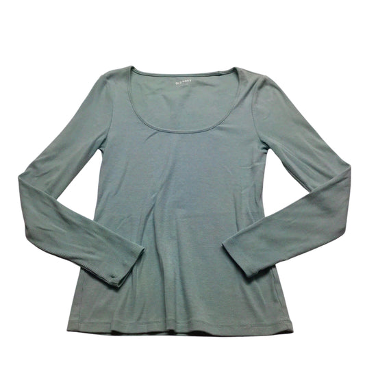 Top Long Sleeve Basic By Old Navy In Green, Size: Xs