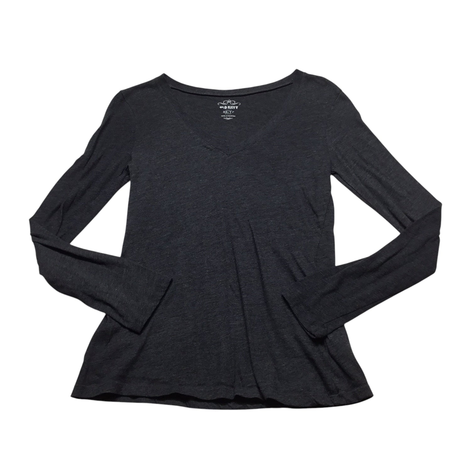 Top Long Sleeve Basic By Old Navy In Grey, Size: Xs