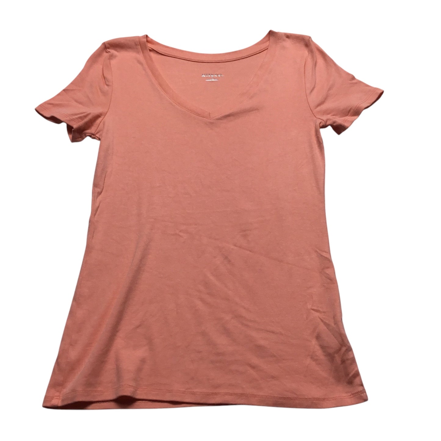 Top Short Sleeve Basic By Merona In Peach, Size: S