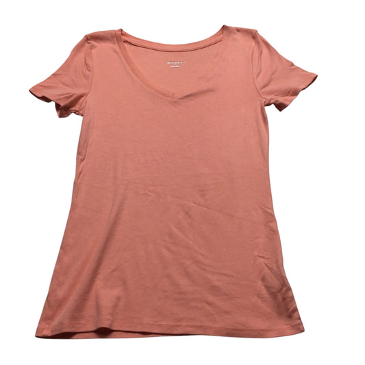 Top Short Sleeve Basic By Merona In Peach, Size: S