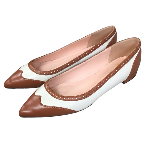 Shoes Flats By J. Crew In Tan & White, Size: 10