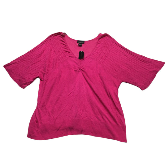 Top Short Sleeve By Lane Bryant In Pink, Size: 2x