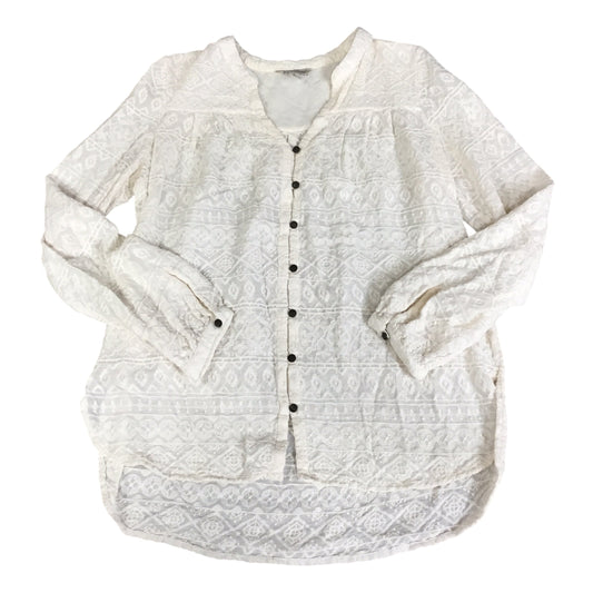 Top Long Sleeve By Lucky Brand In Cream, Size: S