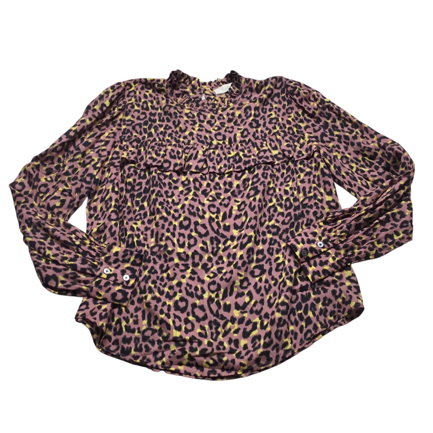 Top Long Sleeve By Loft In Animal Print, Size: Xs