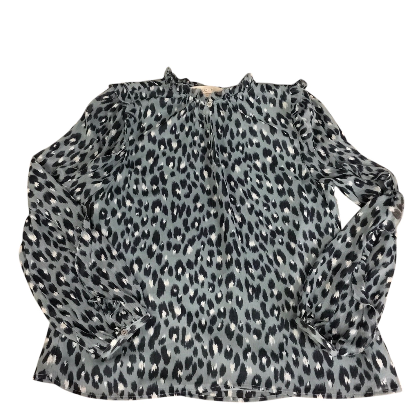 Top Long Sleeve By Loft In Blue, Size: S