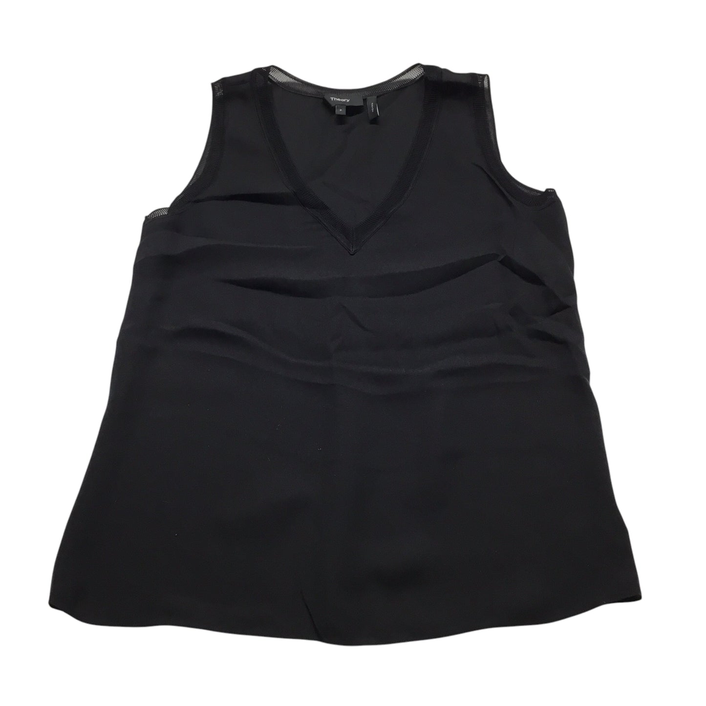 Top Sleeveless By Theory In Black, Size: Sp