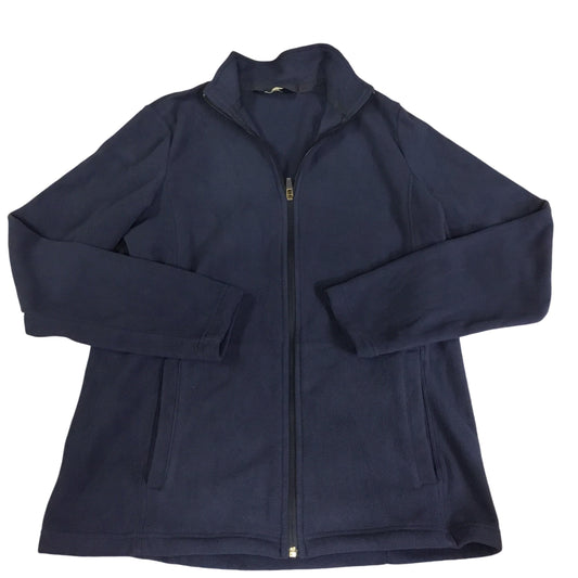 Jacket Fleece By Lands End In Blue, Size: M