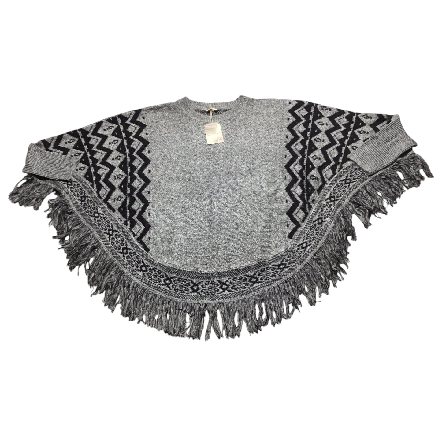 Poncho By Hem & Thread In Grey, Size: M