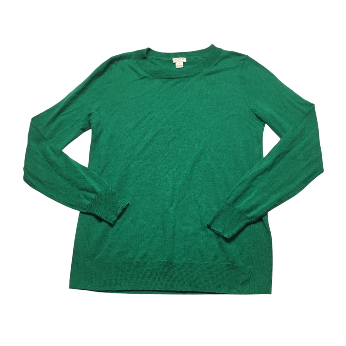 Top Long Sleeve By J. Crew In Green, Size: S