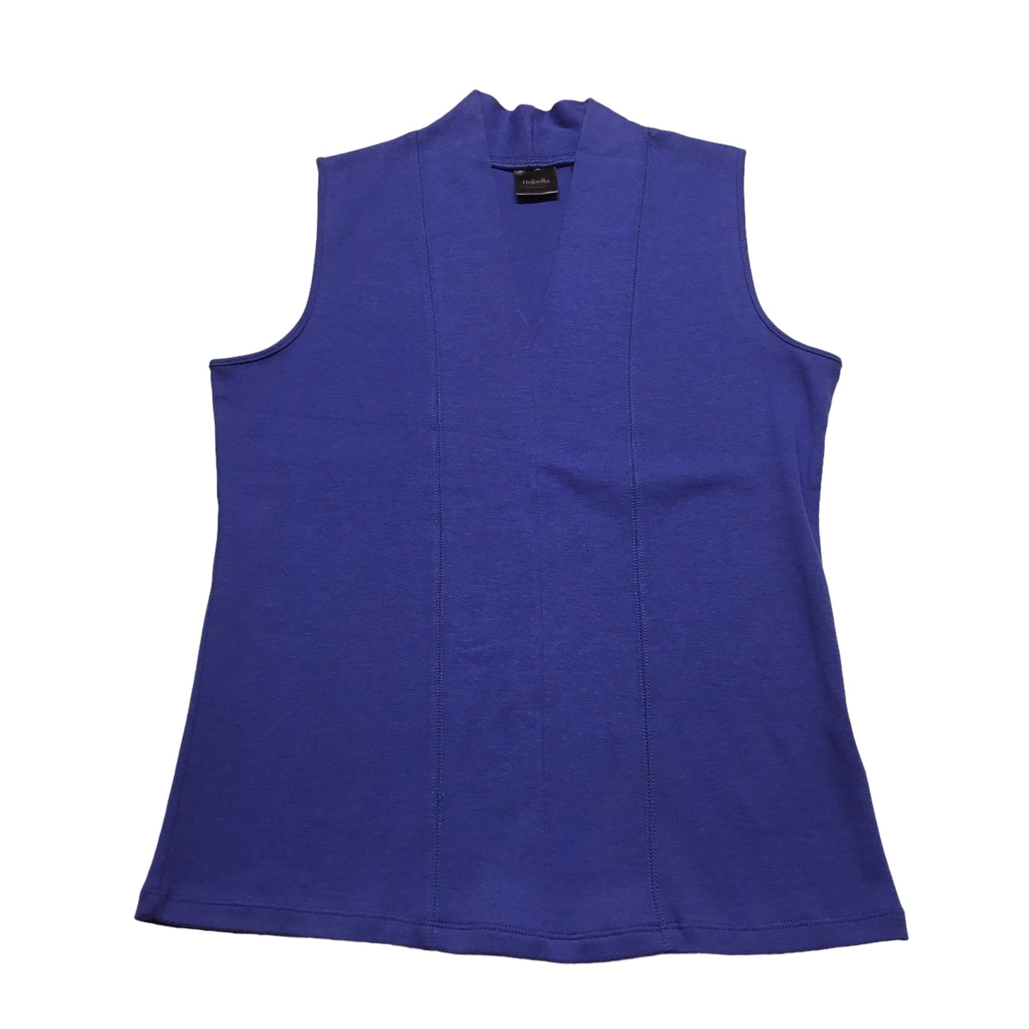 Top Sleeveless By Rafaella In Blue, Size: Petite  M