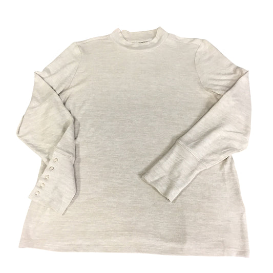 Top Long Sleeve By Rafaella In Tan, Size: L