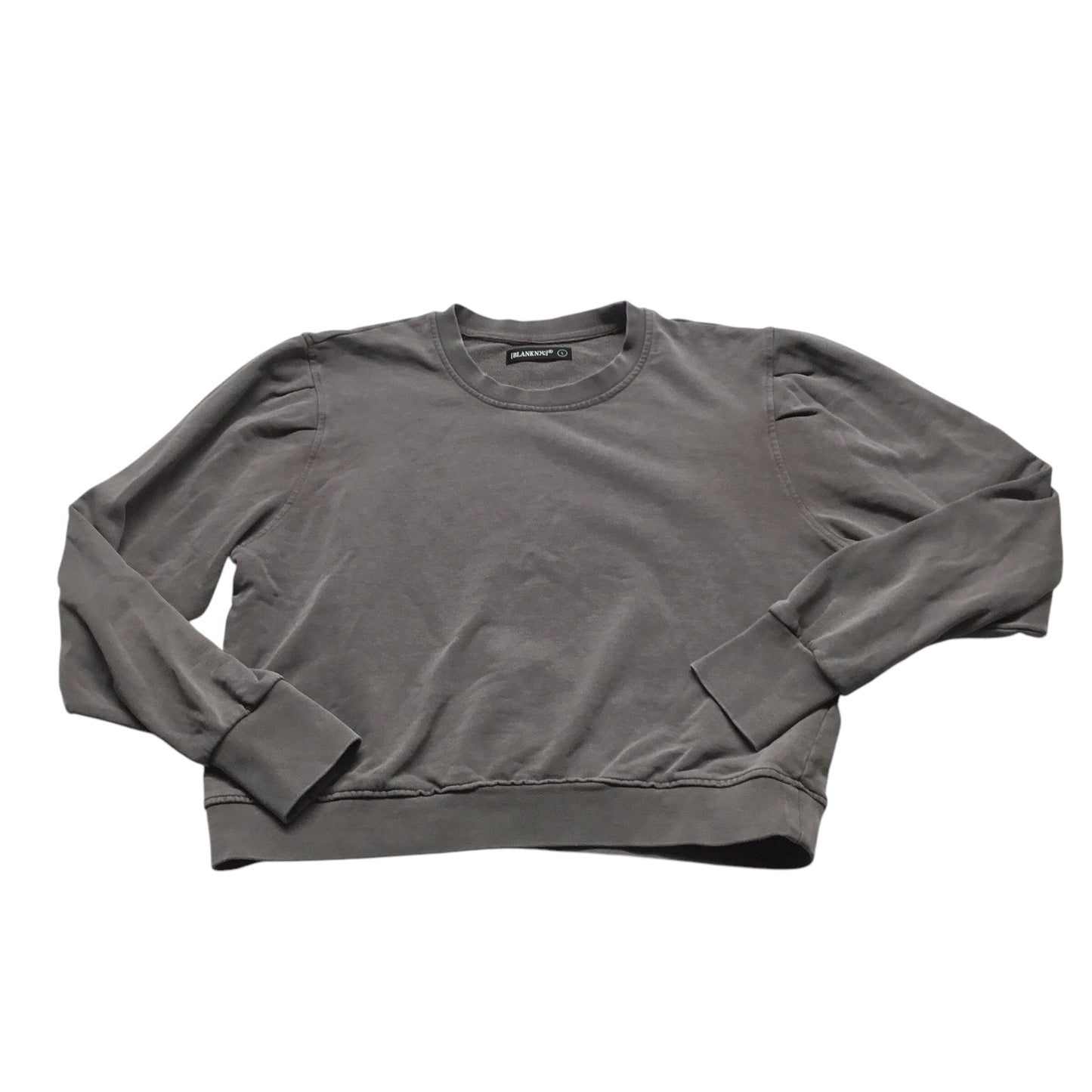 Top Long Sleeve By Blanknyc In Grey, Size: L