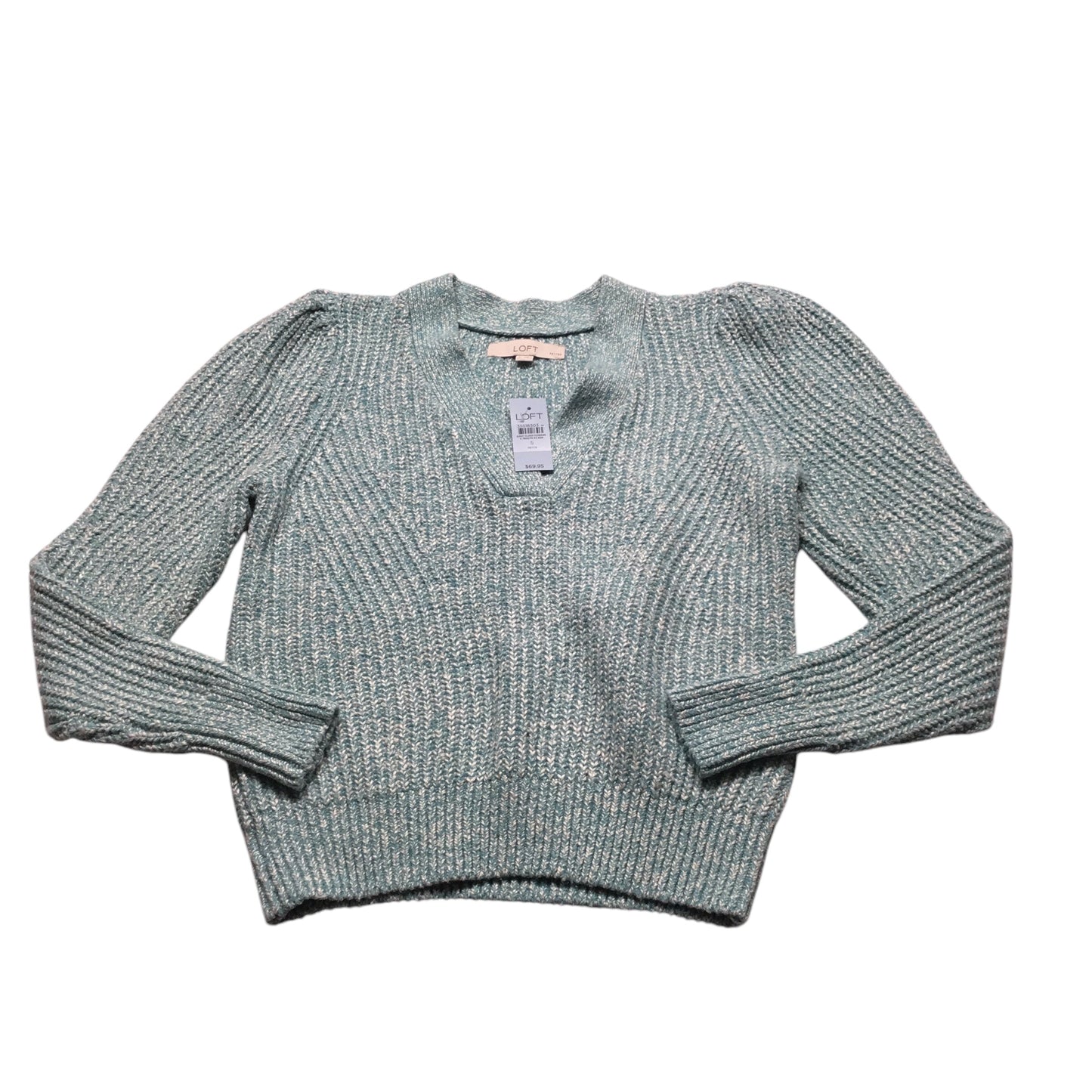 Sweater By Loft In Aqua, Size: Sp